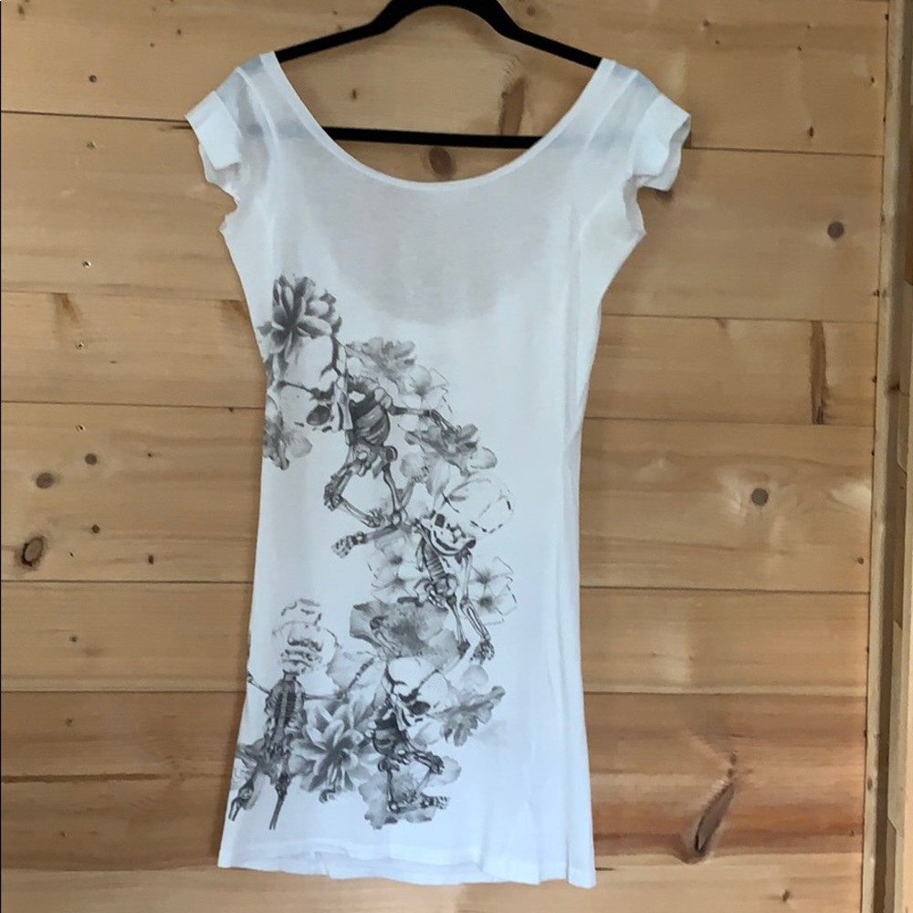 All Saints long skeleton T-shirt size S/6